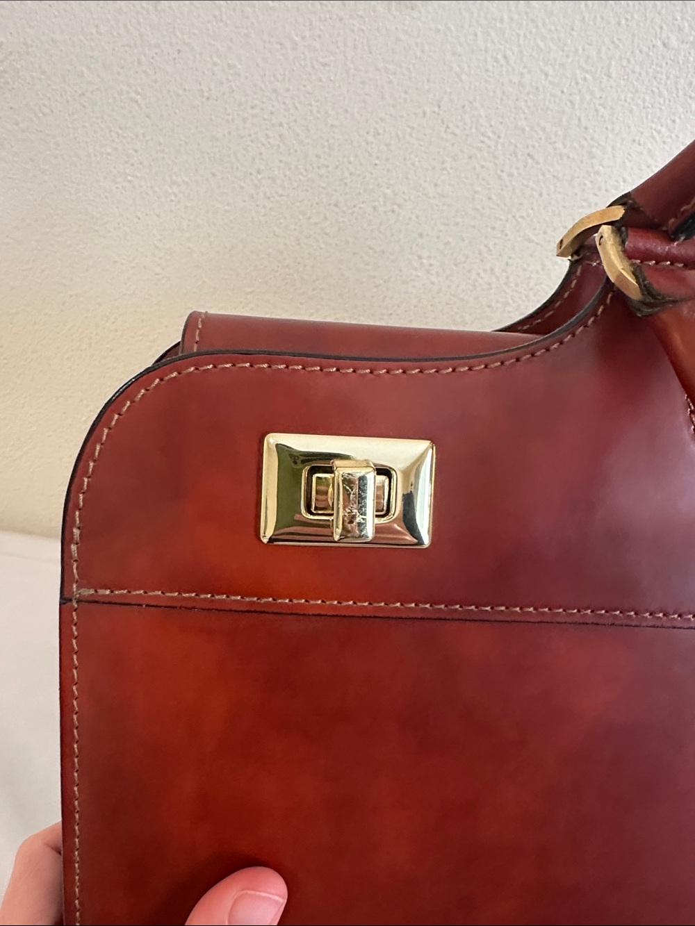 Pratesi 1948 Brown Leather Tote - Classic Carryall - Picture 4 of 11